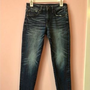 Dark Wash American Eagle Airflex Skinny Jeans